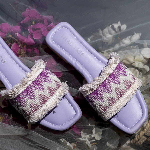 Purple Ombre Comfort Slides
